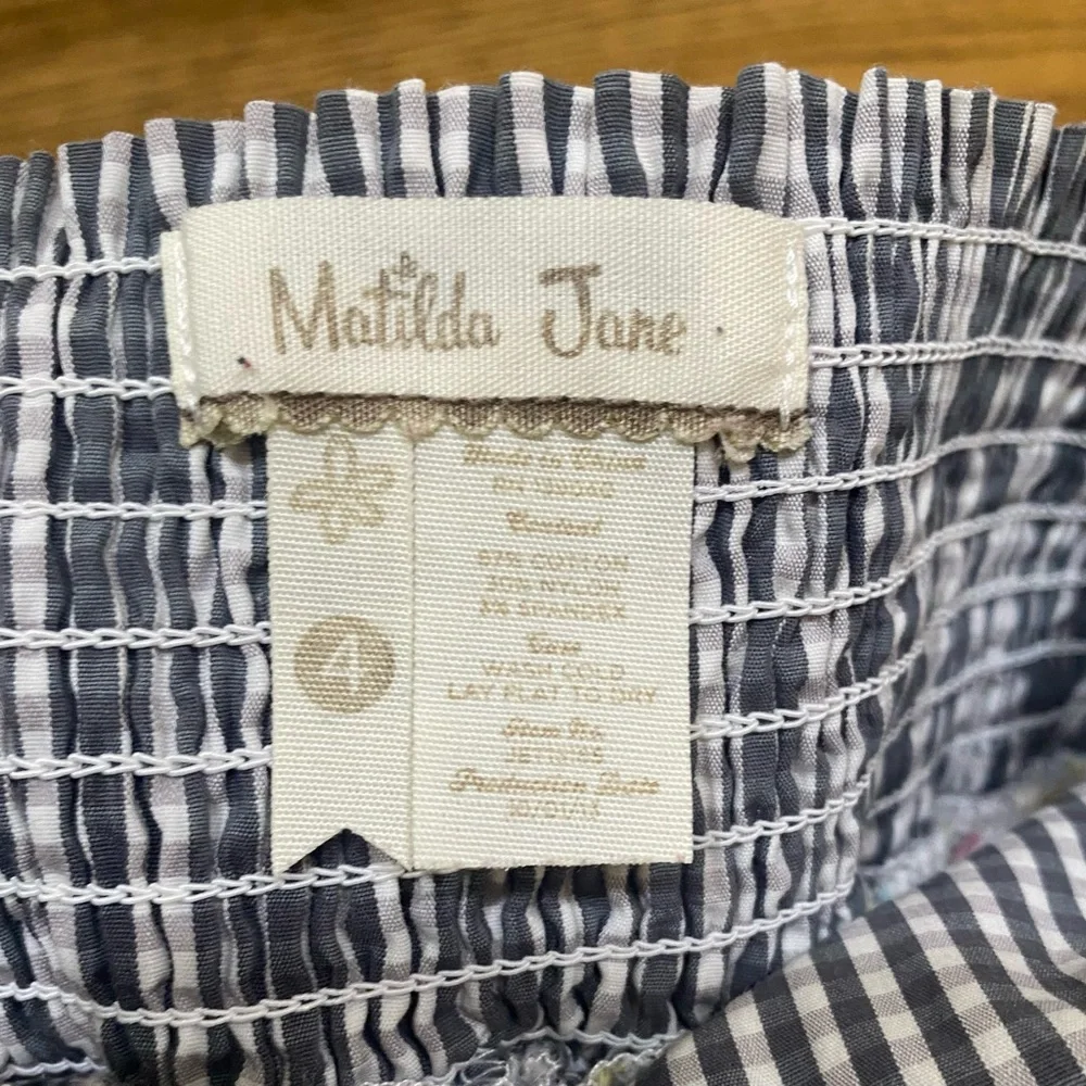 Matilda Jane Blue and Green Butterfly Dress - Picture 3 of 3